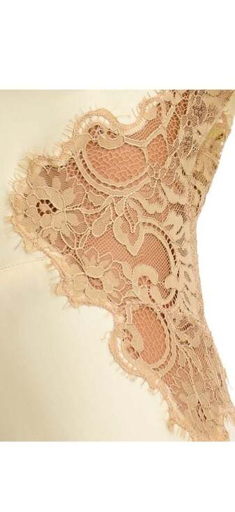 A.L.C. Alessia Satin and Lace Handkerchief Hem Maxi Dress - Picture 5 of 11